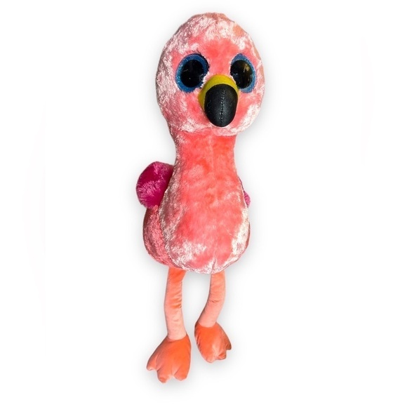 Ty Beanie Baby Gilda Flamingo Plush Stuffed Animal 26”x15” - Picture 2 of 15